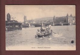 ZÜRICH - Städtische Badenanstalt - 1912 // Eckbug //