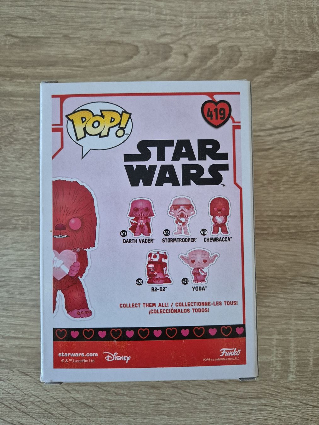 Funko Statuette: Funko Pop Star Wars Chewbacca 419 Saint-Valentin Edition! – Nuovo e nell'imballaggio originale da La Chaux-de-Fonds venduto da joa_5yfy 2