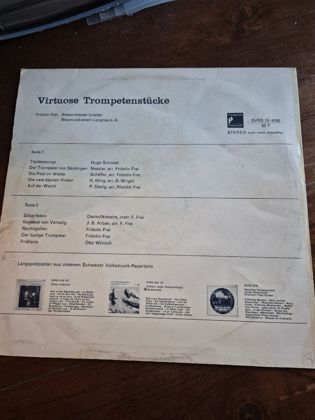 Schallplatten: Schallplatte Virtuose Trompetenstücke  – Gebraucht aus Grandval von JeroenK 1