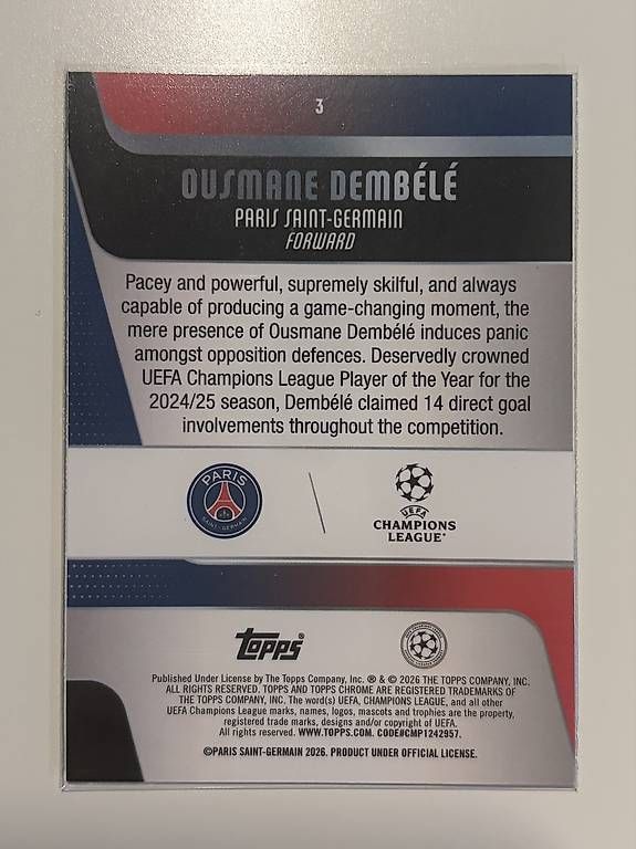 Cartes à collectionner: DEMBELE - RAY WAVE PARALLEL – D'occasion à Zürich par rub_87sh 1