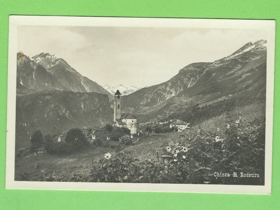 Cartoline postali: Chiesa di Rossura – Usato da Zürich venduto da t24_de
