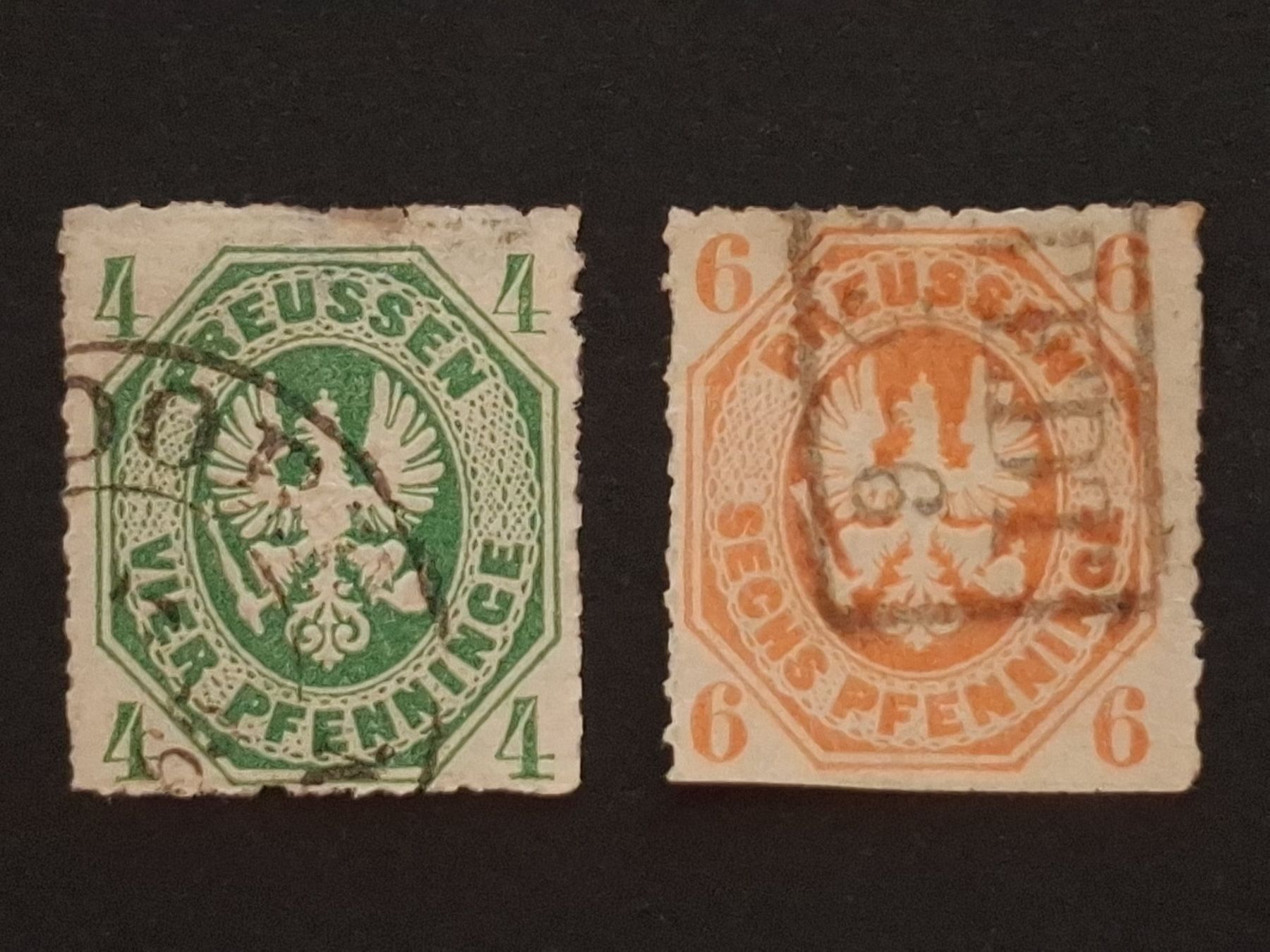 Tous les timbres: Preussen Abschied Serien Mi-Nr.14-15 gestempelt – D'occasion à Kriens par Nidfeld45 1