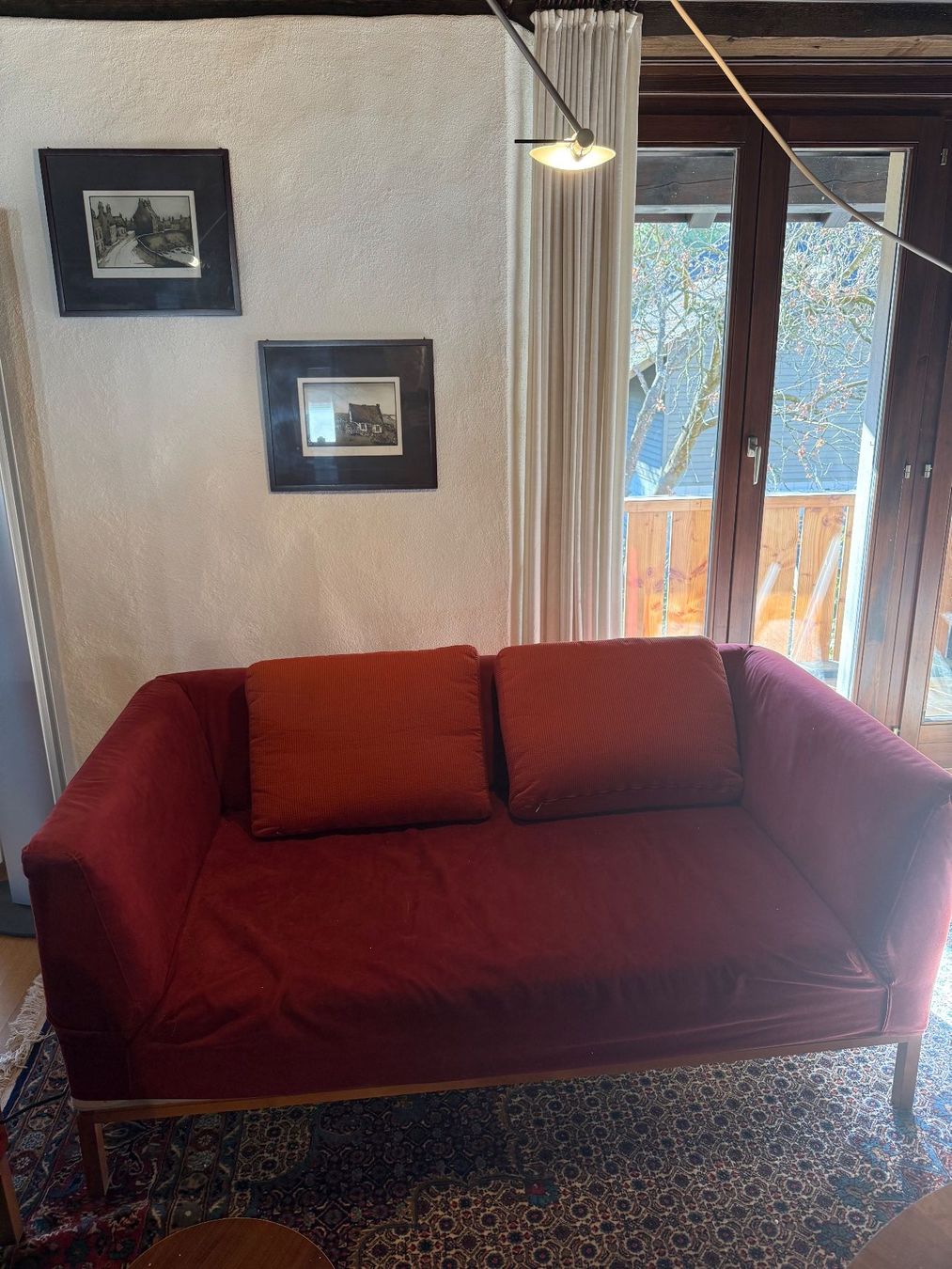 Divani: Sofa 2 Sitzer , Team 7 rot Alcantara – Usato da Lupsingen venduto da Seppl02 2