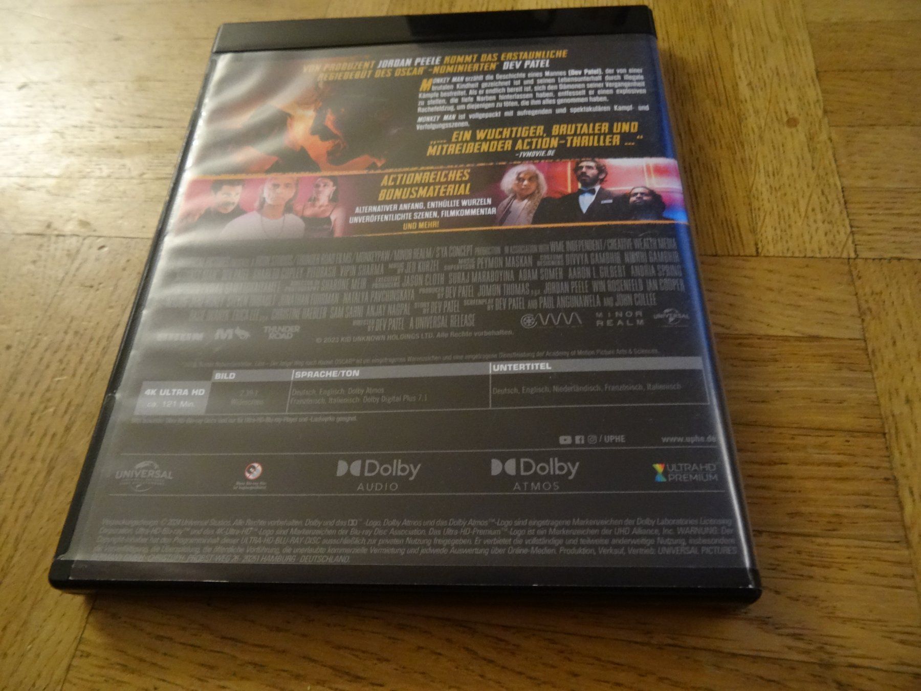 Tous les DVDs: Monkey Man 4K ULTRA UHD Blu-ray – D'occasion à Olten par Disc-Verkauf 2