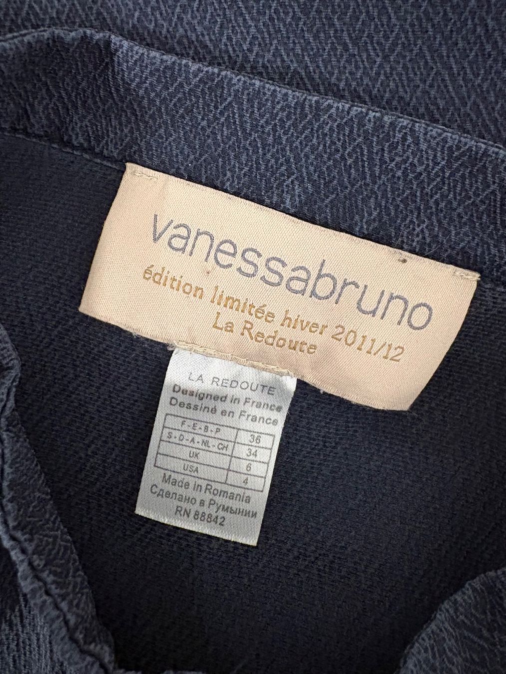 Vanessa Bruno Vestiti: Vanessa Bruno blaues Kleid Seide mit Bindegürtel 34 langarm – Nuovo (secondo la descrizione) da Basel venduto da abo_7yys 5