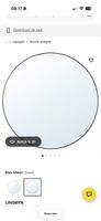 LINDBYN ikea Spiegel, zwart, 110 cm