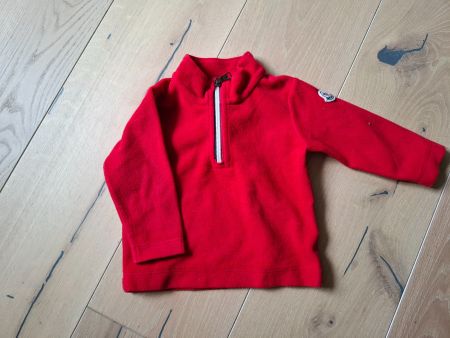 Moncler Fleece Jacke rot - 9-12 Monate