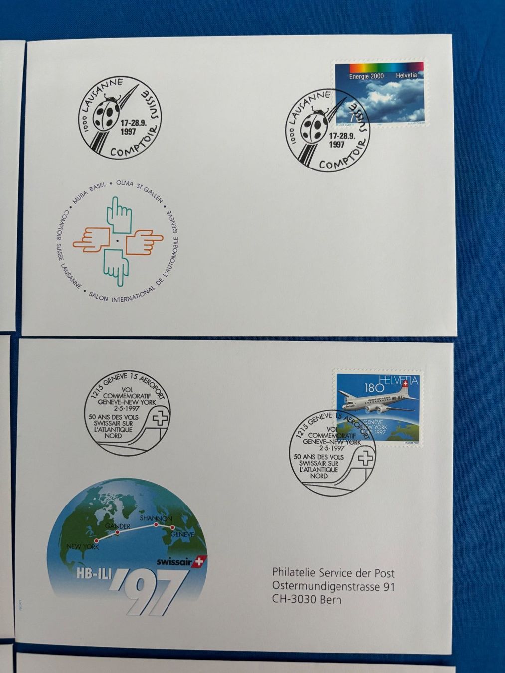 Tutti i francobolli: 1997  Sechs verschiedene Ersttagsbriefe – Usato da Horw venduto da Luki49 3