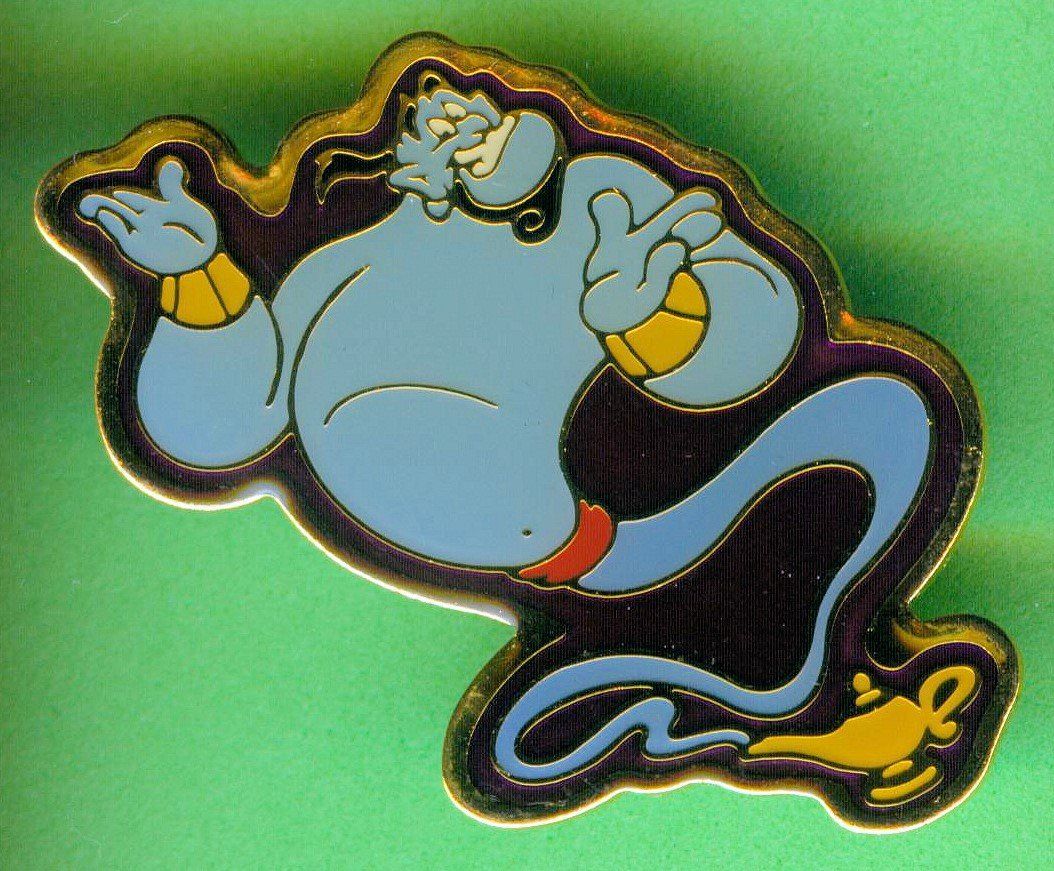 Disney Placchette & Badge: DISNEY  Aladin  GINIE – Usato da Winterthur venduto da Sammleroase