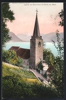 AK Montreux, Eglise et Dents du Midi