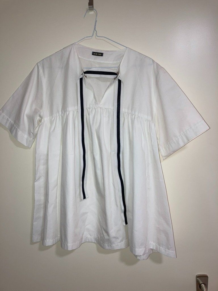 Camicette: Sommer Tunika Bluse, Gr. S, Weiss – Usato da Winterthur venduto da rox_n5tg