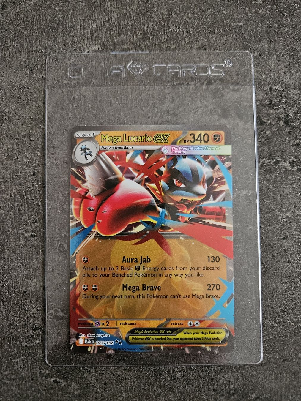 Pokémon Carte collezionabili: MEG EN 077/132 Mega Lucario EX – Nuovo (secondo la descrizione) da Aarau venduto da san_pb85