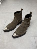 Balenciaga SS19 Brown Suede Santiago Boots