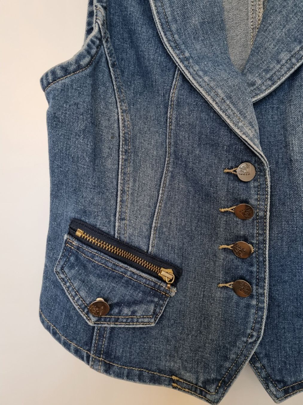 Gilet & Giacche senza maniche: Jeans Gilet neu Gr. M – Nuovo (secondo la descrizione) da Zofingen venduto da Felpa 1