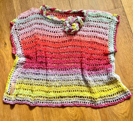 *artbyhand* Atelier-Pulli handgehäkeltes Unikat 1-size Natur