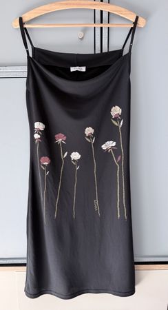 AXARA Paris Kleid Gr. 2 (M) Viskose Schwarz Blumenprint