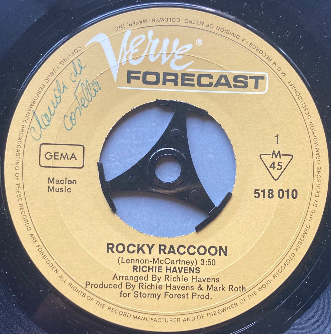 Dischi in vinile: RICHIE HAVENS - ROCKY RACOON – Usato da Poliez-Pittet venduto da Newtown-Records 2