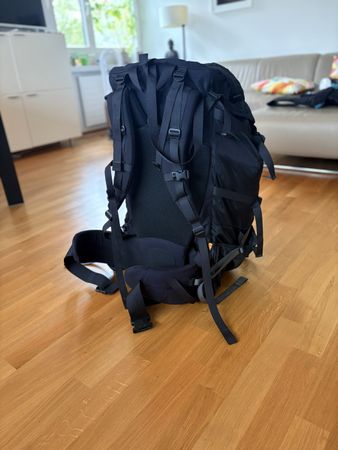 Trecking-Wanderrucksack Bach schwarz guter Zustand