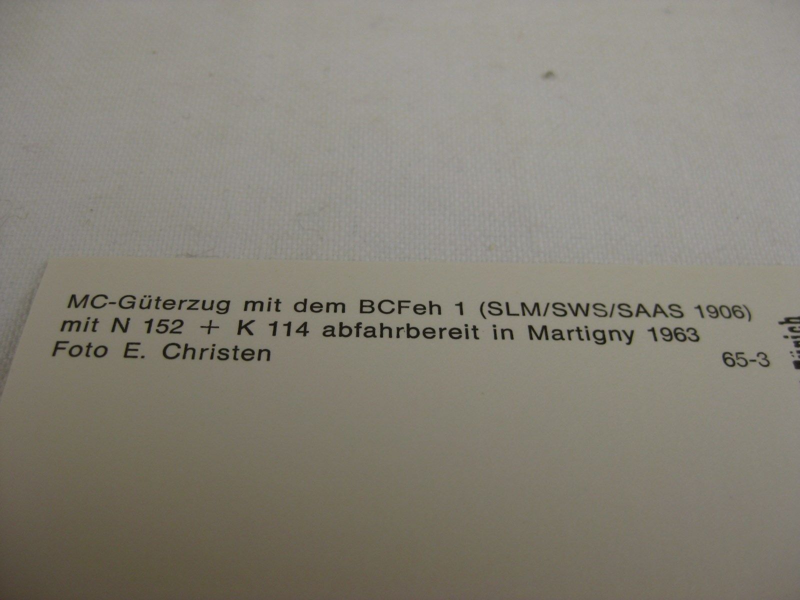 Cartoline postali: AK MC Triebwagen in Martigny CFF – Nuovo (secondo la descrizione) da Malters venduto da Marosko 1