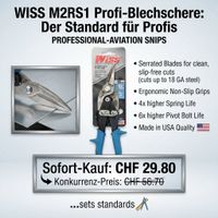 iss M2RS1 Profi-Blechschere Universal Neu (USA)