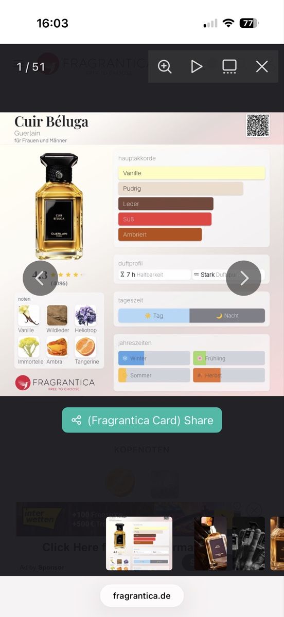 Guerlain Profumi & Eau de Toilette: Guerlain Cuir Beluga, 2 ml – Usato da Sursee venduto da nst_czk2 2