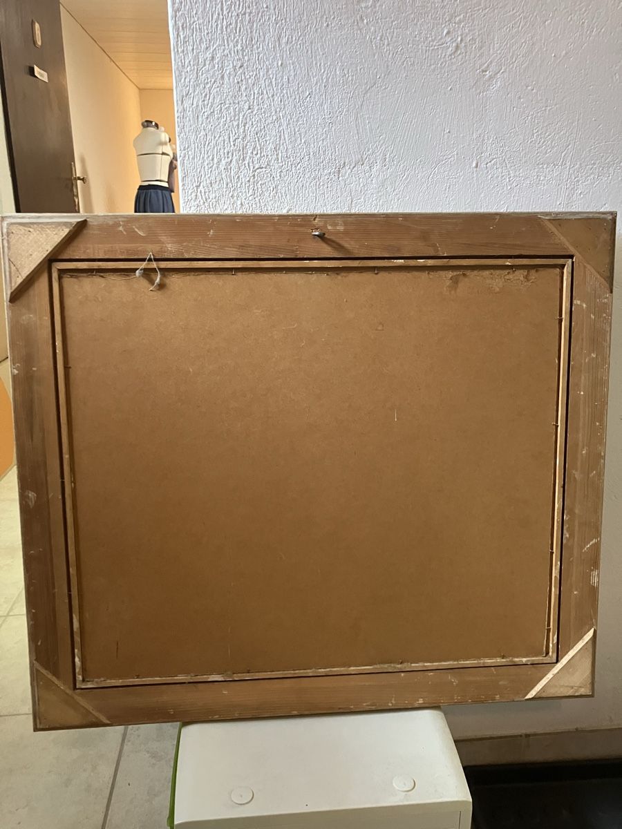 Dipinti: Vintage mediterranes Leinwandbild mit Rahmen – Usato da Schönenbuch venduto da ElStigg 3