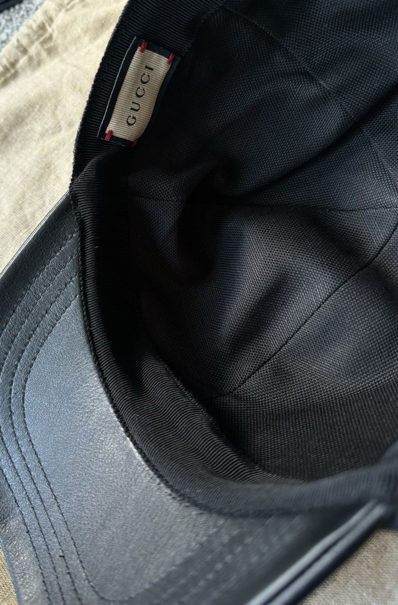 Gucci Copricapi, berretti & cappellini: Gucci Denim+Leather Baseball Cap – Nuovo e nell'imballaggio originale da Kilchberg ZH venduto da man_7q9s 6