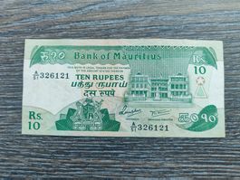 Mauritius 10 Rupees 1985 !!!!!!