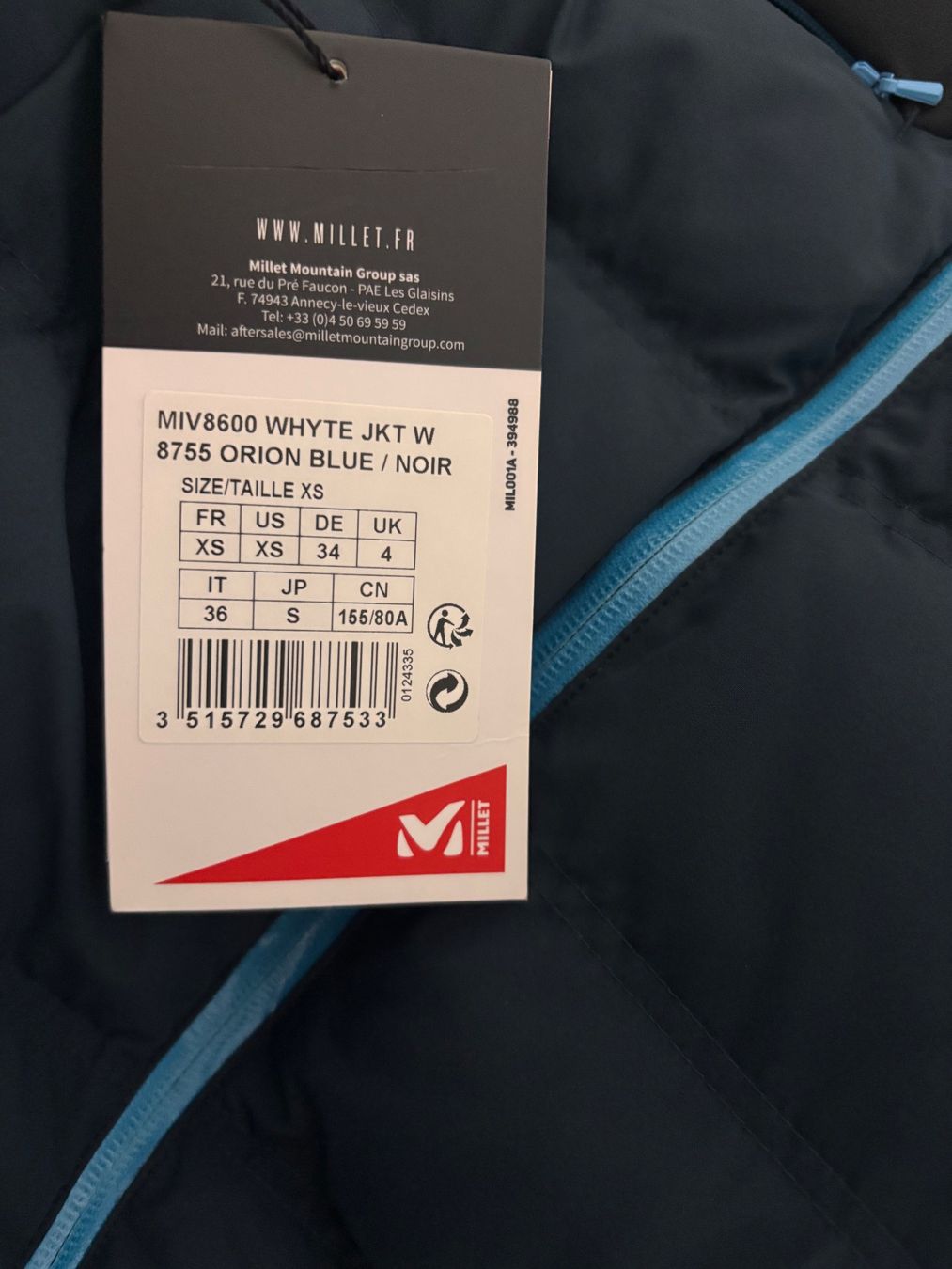 Millet Giacche: Winterjacke – Nuovo e nell'imballaggio originale da Selzach venduto da 20f_cg85 2