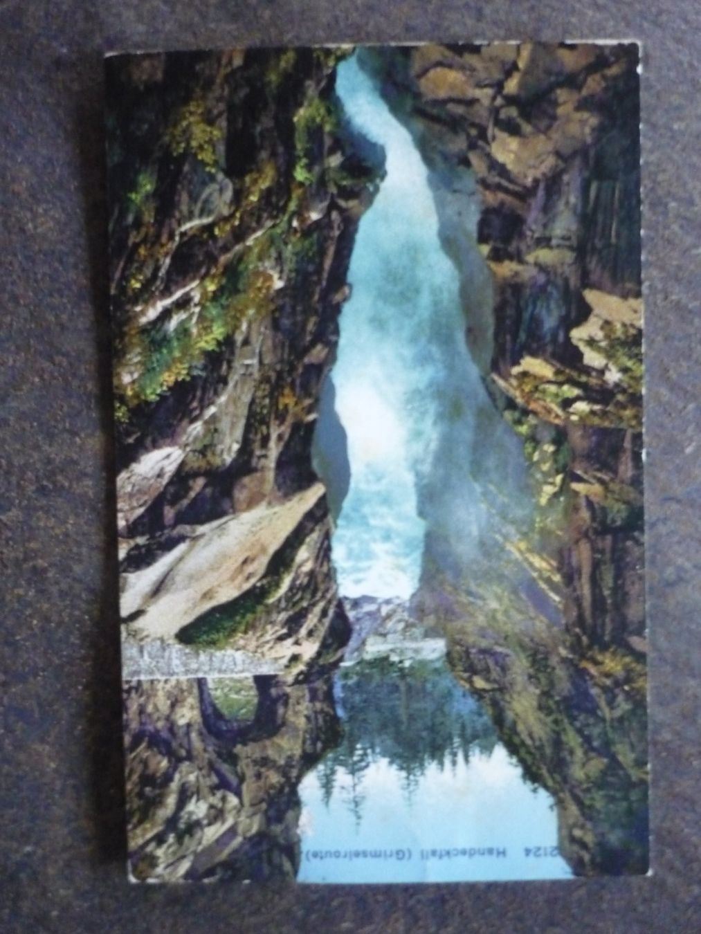 Cartes postales: Ansichtskarte Handeckfall Grimselroute Schweiz mit Stempel – D'occasion à Langnau i. E. par Laendu7000