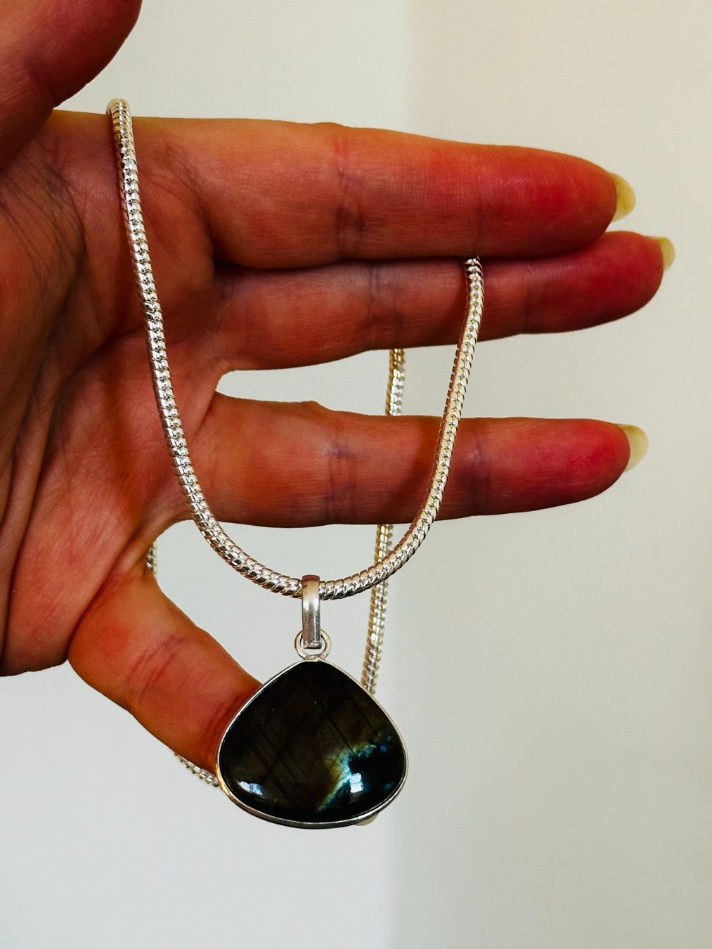 Catenine: Labradorite Gemstone Handmade Jewelry necklace – Nuovo e nell'imballaggio originale da Genève venduto da AGBERG 6