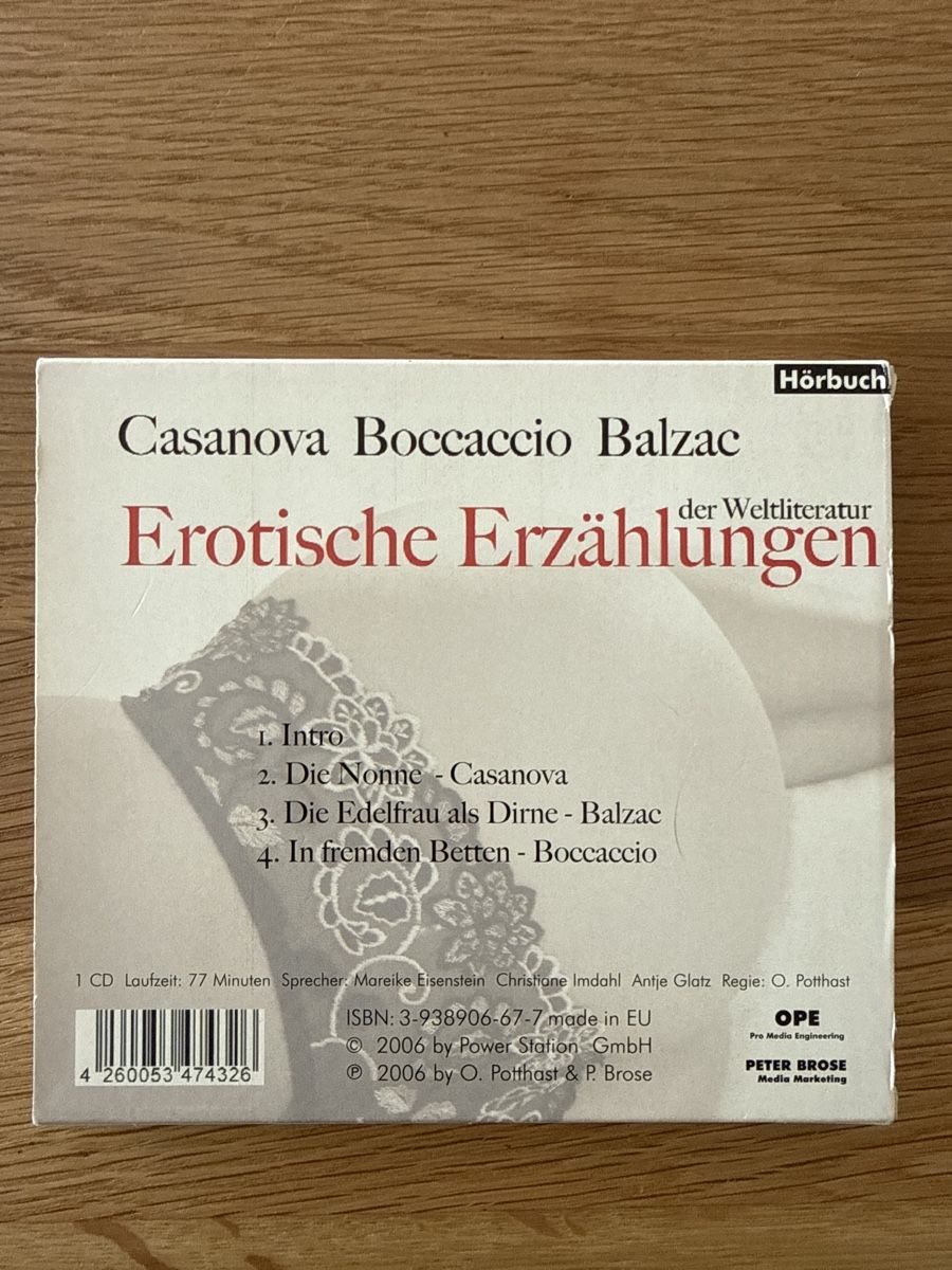 Audiolibri: Erotische Erzählungen – Usato da Münsingen venduto da Sim2977 1