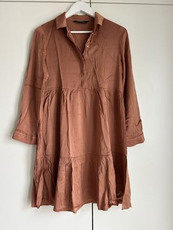 Zara Kleid, Premium Denim Collection, Gr. XS, Rostrot