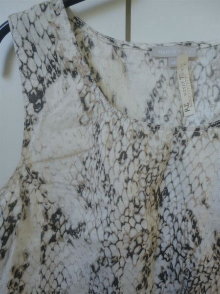 Tops: MARCO PECCI : Top 100% lin, crème imprimé python gris, M – Neu und originalverpackt aus Petit-Lancy von lilycerise 3