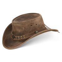 BLACK FOREST FOX BUFFALO BILL Cowboy Hut Vintage Brown Gr. L