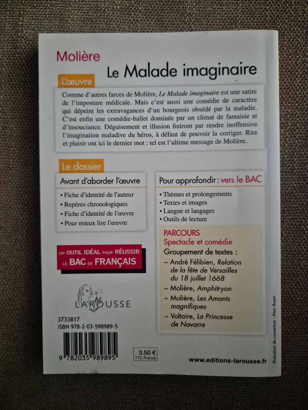 Livres: La Malade imaginaire – Neuf (Voir description) à Reigoldswil par lus_76dn 1