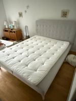 Livique Boxspringbett 160x200, grau, inkl. Matratze