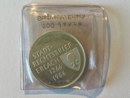 Erlach Stadt-Rechtsbrief 1266-1966 Gedenkmünze