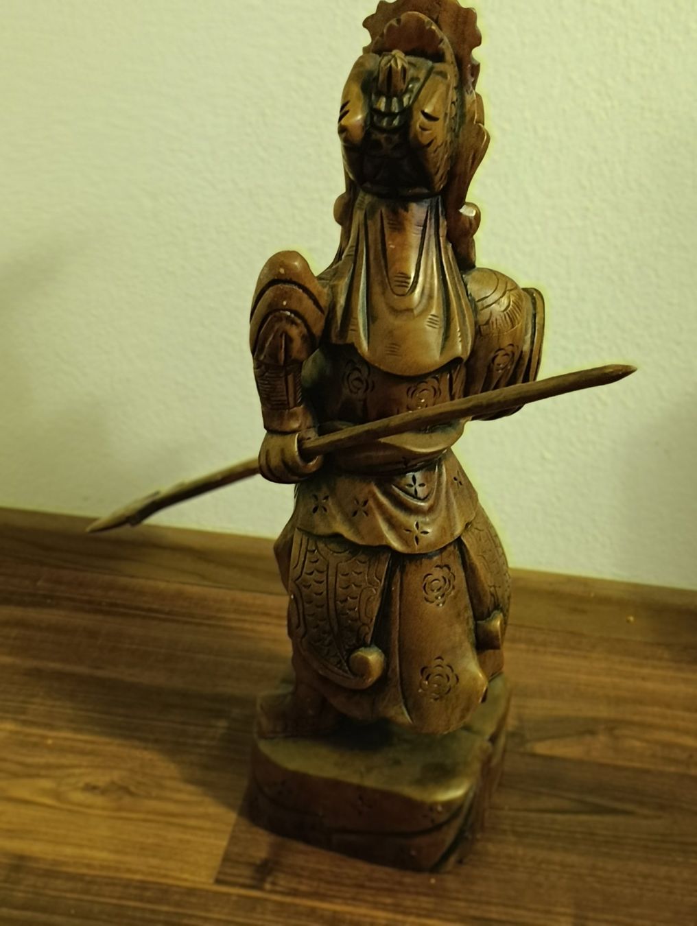 Statuette: Holz Statue, chinesischer Krieger, Antik-Top – Usato da Basel venduto da adler024 4