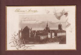 LAUSANNE - Cathédrale et Château - Bonne Année - 1913