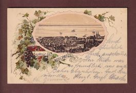 Souvenir de NEUCHÂTEL - 1902 Litho Künzli