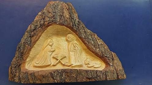 Tutte le decorazioni: Krippenszene in Baumrinde – Usato da Luzern venduto da was_d7mx