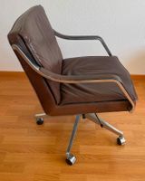 Vintage Leder Bürostuhl Braun – Design Klassiker (Defekt)