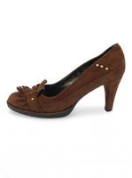 Stuart Weitzman Kiltie Studded Pump EU 38.5 Braun