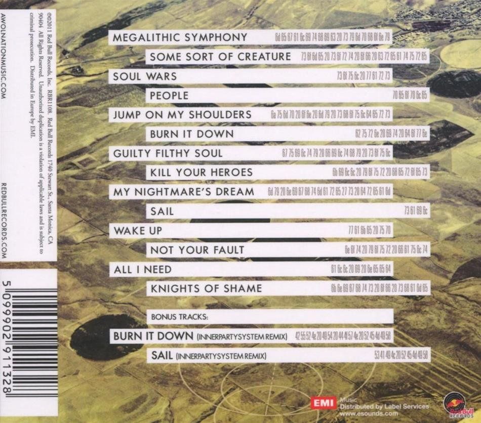 CD: Awolnation - Megalithic Symphony -Digipack mit 2 Bonustracks – Nuovo (secondo la descrizione) da Uzwil venduto da visions77 1