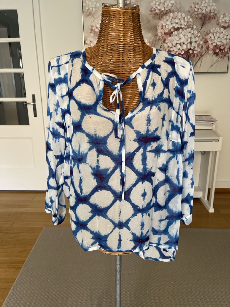 Nile Camicette: Bluse, Nile, blau/weiss, XS – Usato da Solothurn venduto da Bobesch08 1