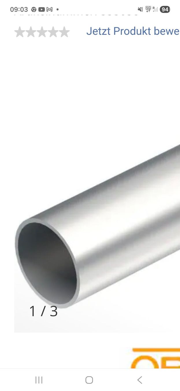 Profilati: Aluminiumrohre 6 Meter – Nuovo e nell'imballaggio originale da Rorbas venduto da Fugsuzo