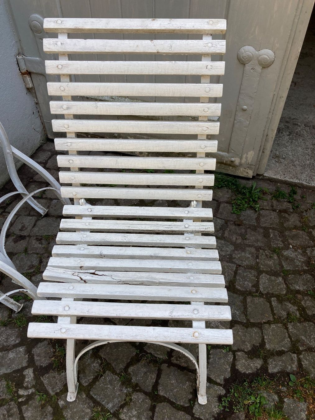 Sedie: Antike Gartenstühle Metall klappbar 4 Stk. – Usato da Zürich venduto da vivster40 3