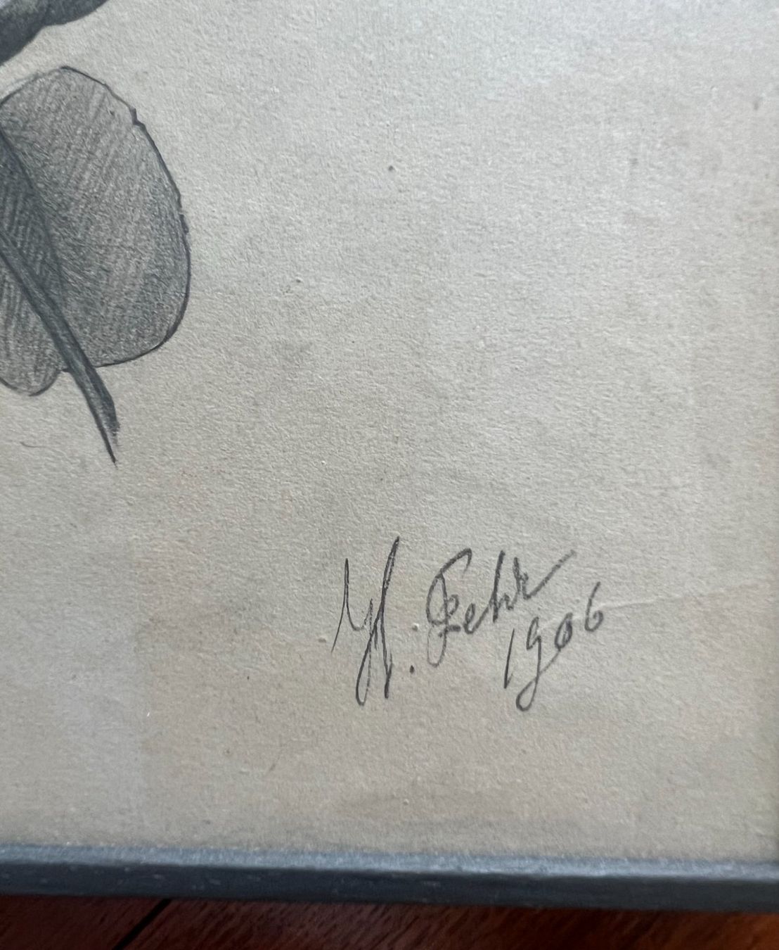 Gemälde: Dessin graphite "Rose" – Gebraucht aus Cologny von flo_7dnj 2
