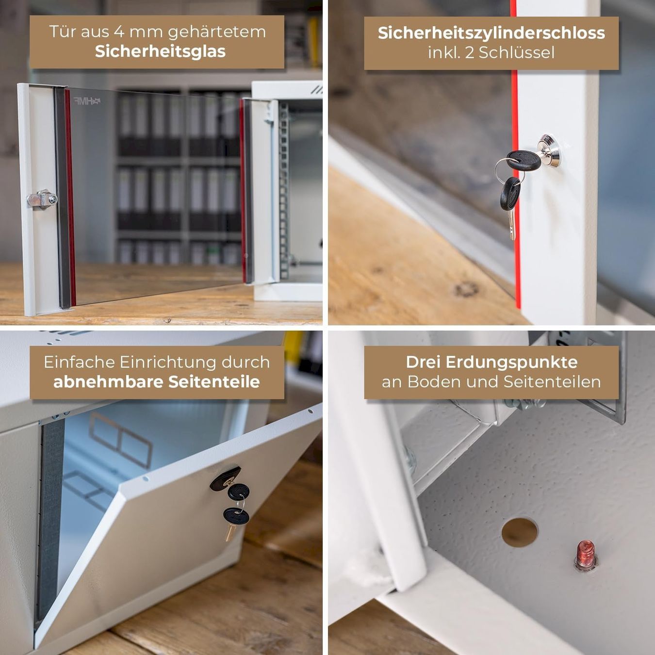 Sonstiges zu Computer & Netzwerk: HMF Serverschrank 19 Zoll 9HE – Neu und originalverpackt aus Bottighofen von zaap 3